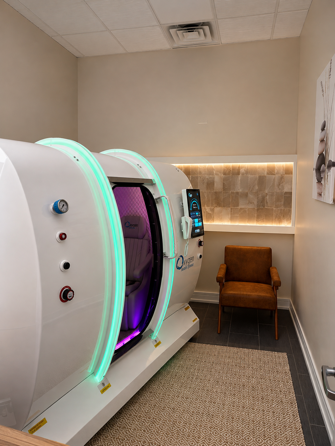 Hyperbaric Oxygen Therapy HBOT chamber at Vita Acupuncture Clinic, Lake Zurich IL